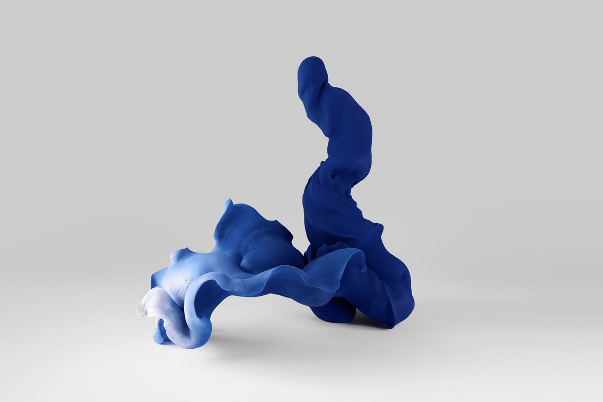 Blue (3)Velvet, stoneware stains 1230C,50x38x50